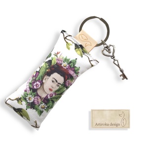 Frida Kahlo mintás prémium kulcstartó -  Artiroka design, Táska & Tok, Kulcstartó & Táskadísz, Kulcstartó, Varrás, MESKA