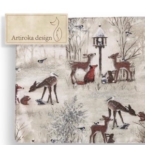 Tányéralátét, erdei randevú mintával - Artiroka design, Otthon & Életmód, Konyhafelszerelés, tálalás, Tálalás, Tányér- és poháralátét, Hímzés, Varrás, MESKA