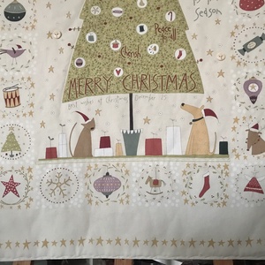 Örök karácsonyfa, prémium pamut textilből - Artiroka design - karácsony - adventi díszek - adventi naptár - Meska.hu