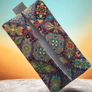 Zsebkendő tartó - színes mandala mintával   - Artiroka design - táska & tok - pénztárca & más tok - zsebkendőtartó tok - Meska.hu