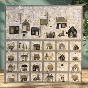 Adventi naptár natúr színekben, prémium textilből - Artiroka design, Karácsony, Adventi díszek, Adventi naptár, Varrás, Hímzés, MESKA