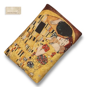 Könyvtok - Klimt,  A csók festménye mintával  - Meska.hu
