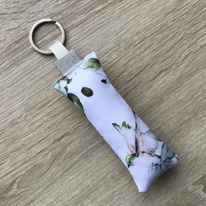 Levelek és madár mintás kulcstartó  - Artiroka design, Táska & Tok, Kulcstartó & Táskadísz, Kulcstartó, Varrás, Hímzés, MESKA