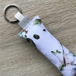 Levelek és madár mintás kulcstartó  - Artiroka design - táska & tok - kulcstartó & táskadísz - kulcstartó - Meska.hu