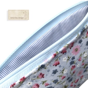 Virágtenger mintás  irattartó pénztárca - Artiroka design - táska & tok - pénztárca & más tok - pénztárca - női pénztárca - Meska.hu