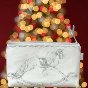 Hintaló mintás, egyedi tolltartó neszesszer, szemüvegtok vagy mobiltok  - Artiroka design  - Meska.hu