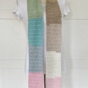 Színátmenetes pamut kézműves sál - Artiroka design  - ruha & divat - sál, sapka, kendő - sál - Meska.hu