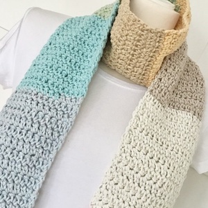 Színátmenetes pamut kézműves sál - Artiroka design  - ruha & divat - sál, sapka, kendő - sál - Meska.hu