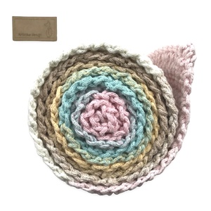 Színátmenetes pamut kézműves sál - Artiroka design , Ruha & Divat, Sál, Sapka, Kendő, Sál, Kötés, MESKA