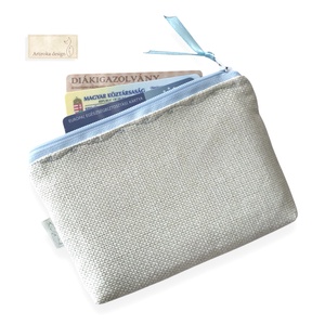 Hímzett bicikli mintás egyedi irattartó pénztárca - Artiroka design  - táska & tok - pénztárca & más tok - kártyatartó & irattartó - Meska.hu