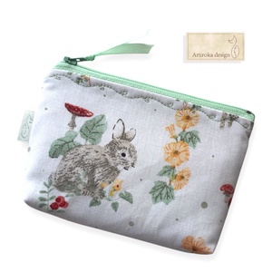 Nyuszi mintás irattartó pénztárca - Artiroka design  - táska & tok - pénztárca & más tok - pénztárca - női pénztárca - Meska.hu