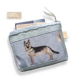 Németjuhász kutya mintás irattartó pénztárca  - Artiroka design, Táska & Tok, Pénztárca & Más tok, Pénztárca, Férfi pénztárca, Varrás, MESKA