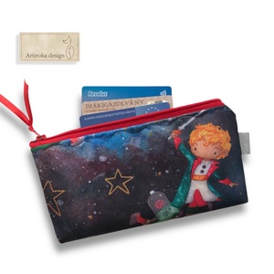 Kis herceg mintás vízálló  tolltartó neszesszer vagy szemüvegtok   - Artiroka design, Táska & Tok, Pénztárca & Más tok, Pénztárca, Női pénztárca, Hímzés, Varrás, MESKA