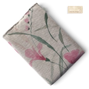 Natúr könyvtok, virágos rét mintával  - Artiroka design - könyv & zene - könyvtok - Meska.hu