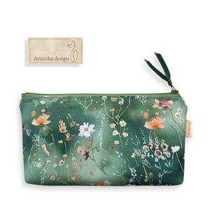 Mezei virág mintás vízálló tolltartó, neszesszer, szemüvegtok - SZÜLETÉSNAP  -  Artiroka design - táska & tok - neszesszer - Meska.hu