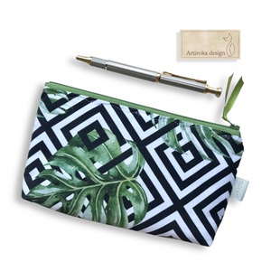 Levél mintás prémium tolltartó neszesszer, szemüvegtok vagy mobiltok - Artiroka design - táska & tok - neszesszer - Meska.hu