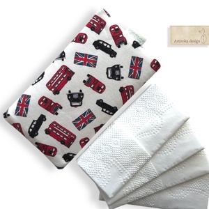 London mintás,  PRÉMIUM papírzsebkendő tartó - Artiroka design  - Meska.hu