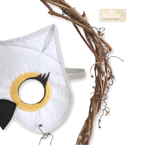 Bagoly álarc - Hóbagoly  - Artirokadesign - Meska.hu