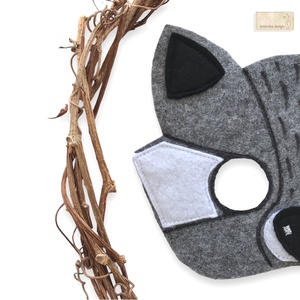 Mosómedve - filc álarc  - Artiroka design - Meska.hu