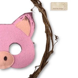 Malac -  filc álarc, maszk  - Artiroka design - Meska.hu