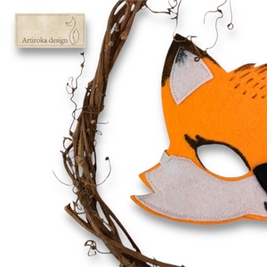 Róka -  filc álarc, maszk  - Artiroka design - Meska.hu