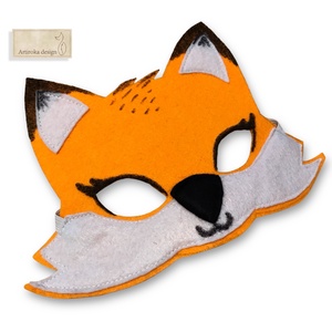 Róka -  filc álarc, maszk  - Artiroka design - ruha & divat - jelmez & álarc - álarc - Meska.hu