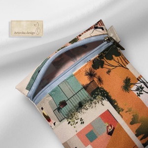 Vízálló, színes egészségügyi betét tartó - Artiroka design - táska & tok - pénztárca & más tok - kártyatartó & irattartó - Meska.hu