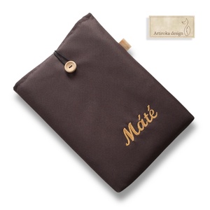 KÖNYVTOK - vízálló egyszínű textilből egy általad választott színben - Artiroka design - Meska.hu