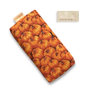 Sütőtök mintás prémium pamut zsebkendő tartó  - HALLOWEEN - Artiroka design - Meska.hu