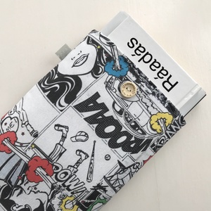 Képregény mintás egyedi KÖNYVTOK gombos zárral -  Artiroka design, Könyv & Zene, Könyvtok, Varrás, Hímzés, Szereted a képregényeket és Te is szeretsz  olvasni?  Akkor neked készült ez a könyvtok, vastag pam..., MESKA