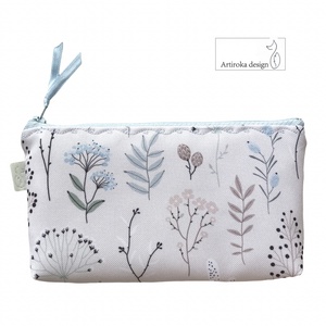 Mezei virág mintás pasztell színű tolltartó neszesszer, szemüvegtokvagy mobiltok - Artiroka design - táska & tok - neszesszer - Meska.hu