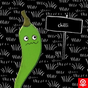Kert - chili mágnes - Meska.hu