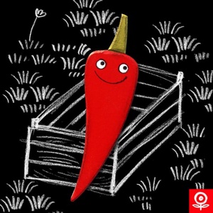Kert - Paprika mágnes csípős - Meska.hu