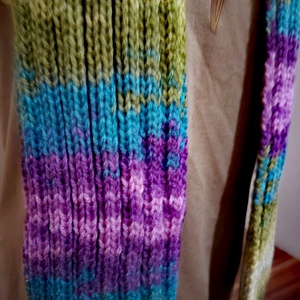 Színkavalkád sál (75) - ruha & divat - sál, sapka, kendő - sál - Meska.hu