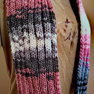 Mályva köd sál (70) - ruha & divat - sál, sapka, kendő - sál - Meska.hu