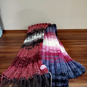 Mályva köd sál (70) - ruha & divat - sál, sapka, kendő - sál - Meska.hu