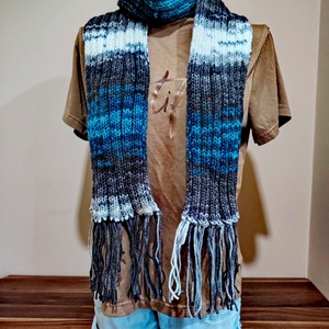 Téli tenger sál (69), Ruha & Divat, Sál, Sapka, Kendő, Sál, Kötés, MESKA