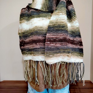 Erdei séta sál (68), Ruha & Divat, Sál, Sapka, Kendő, Sál, Kötés, MESKA