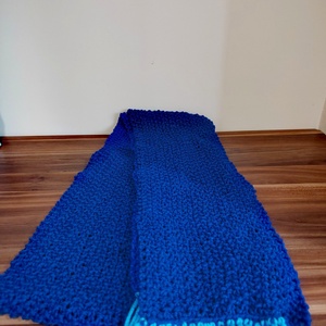 Kék sellő sál (67) - ruha & divat - sál, sapka, kendő - sál - Meska.hu