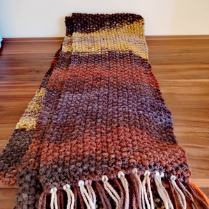 Őszi alkony sál (64) - ruha & divat - sál, sapka, kendő - sál - Meska.hu