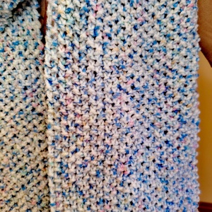 Babakék sál (62) - ruha & divat - sál, sapka, kendő - sál - Meska.hu