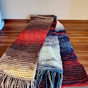 Őszi alkony sál (59) - ruha & divat - sál, sapka, kendő - sál - Meska.hu