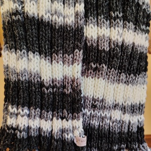 Monokróm elegancia sál (53) - ruha & divat - sál, sapka, kendő - sál - Meska.hu