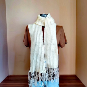 Mézes krémes sál (44), Ruha & Divat, Sál, Sapka, Kendő, Sál, Kötés, MESKA