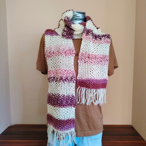 Áfonyás mix sál (42), Ruha & Divat, Sál, Sapka, Kendő, Sál, Kötés, MESKA