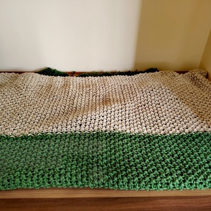 Zöld-barna stóla (13) - ruha & divat - sál, sapka, kendő - sál - Meska.hu