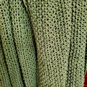 Zöld-barna stóla (13) - ruha & divat - sál, sapka, kendő - sál - Meska.hu