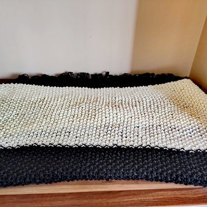 Fekete-fehér stóla (14) - ruha & divat - sál, sapka, kendő - sál - Meska.hu