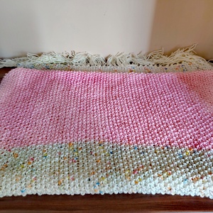 Rózsaszín-mintás stóla(16) - ruha & divat - sál, sapka, kendő - sál - Meska.hu