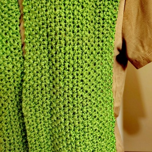 Zöld hosssszzzzzúúú sál (18) - ruha & divat - sál, sapka, kendő - sál - Meska.hu